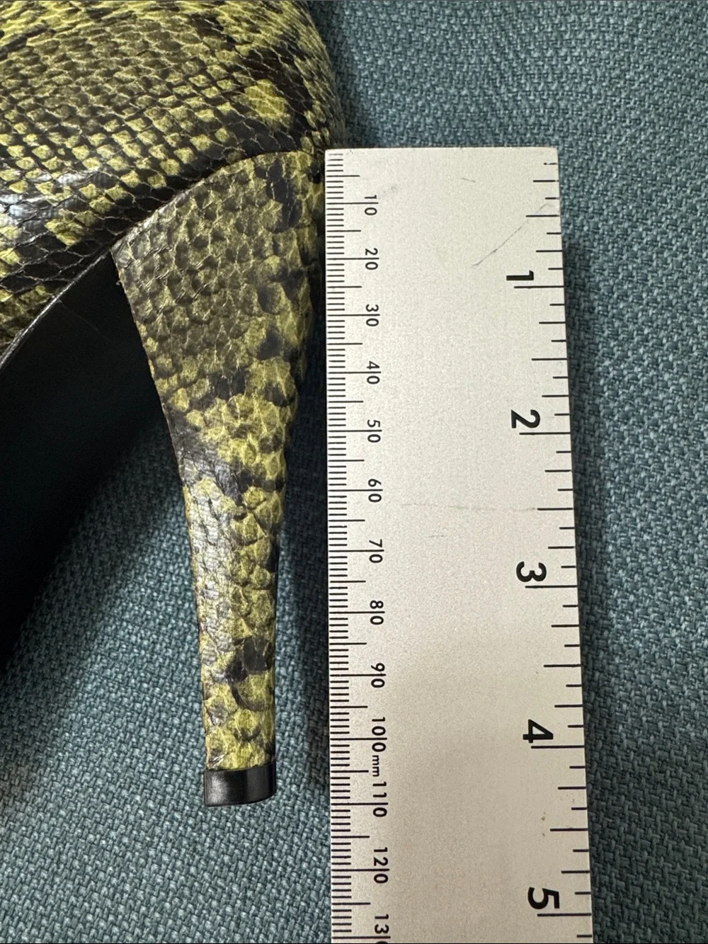 LPA Booties Snake-Print Women's Size 6 Green High-Heel Ankle Boots *like New*